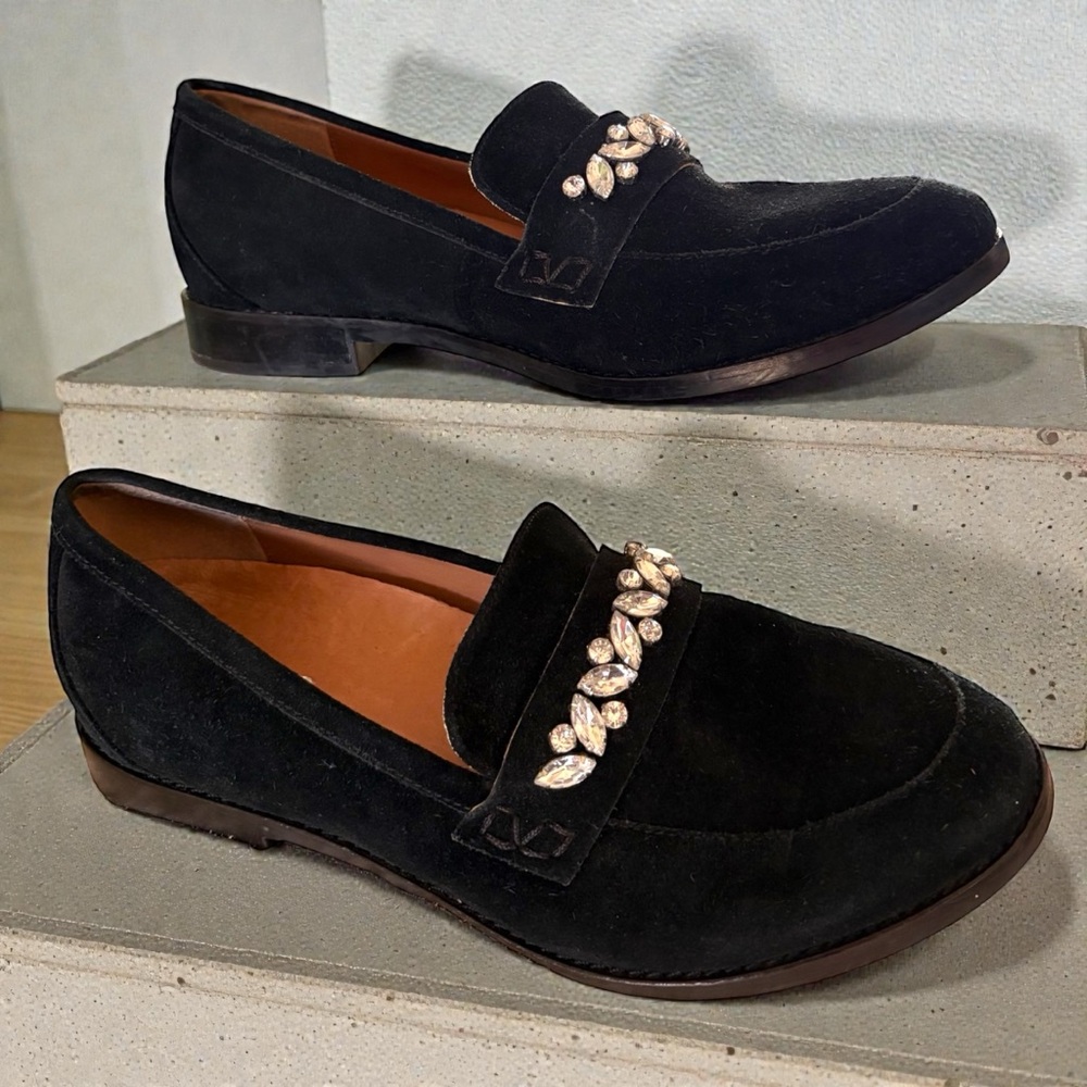 Vionic Avvy Jeweled Black Suede Loafers. Size 8. Gorgeous! Excellent preowned!!! - Picture 14 of 15